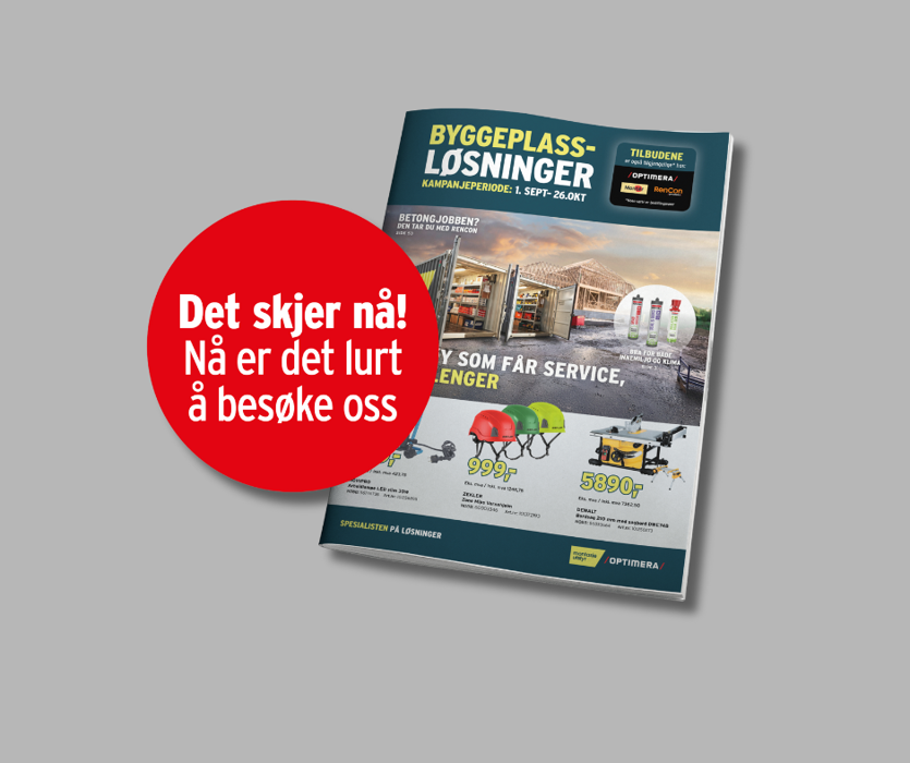 Sjekk ut vår nye kampanjekatalog – full av løsninger som gjør jobben enklere. Sjekk ut vår nye kampanjekatalog – full av løsninger som gjør jobben enklere.